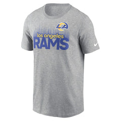 Los Angeles Rams Local Essential T-Shirt Heather Gray | Nike for Sale