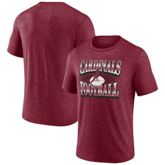 Arizona Cardinals Extreme Tackle Tri-Blend T-Shirt Heather Cardinal | Fanatics