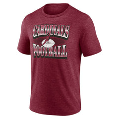 Arizona Cardinals Extreme Tackle Tri-Blend T-Shirt Heather Cardinal | Fanatics