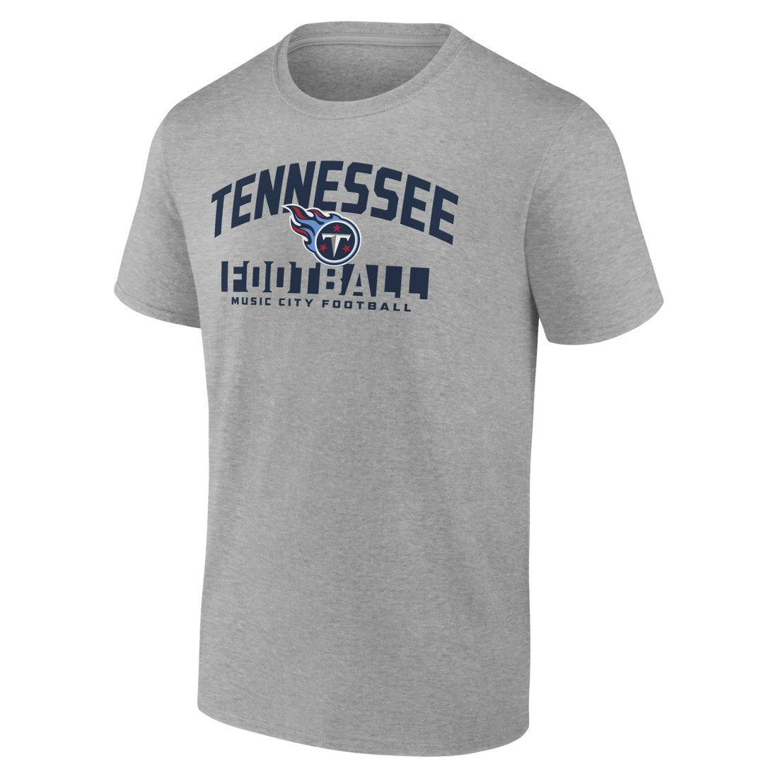 Tennessee Titans Screen Blocking T-Shirt Heather Gray | Fanatics
