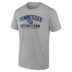 Tennessee Titans Screen Blocking T-Shirt Heather Gray | Fanatics