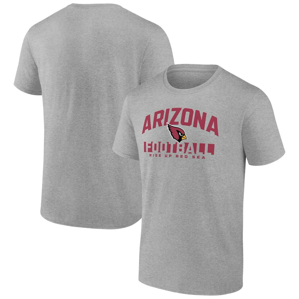 Arizona Cardinals Screen Blocking T-Shirt Heather Gray | Fanatics