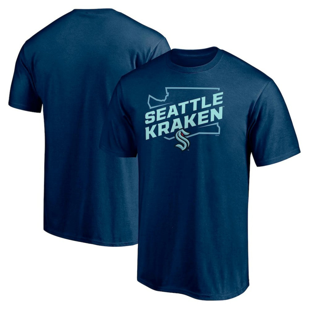 Seattle Kraken Fanatics Block Party Push Ahead T-Shirt - Deep Sea Blue - NHL