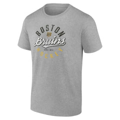 Boston Bruins Fanatics Emblem T-Shirt - Gray - NHL