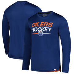 Edmonton Oilers Fanatics Authentic Pro Tech Long Sleeve T-Shirt - Royal - NHL