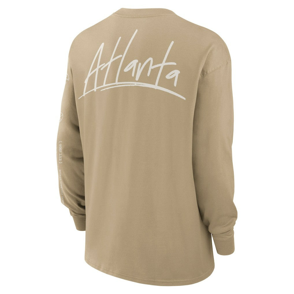Atlanta Falcons Essential Statement Max90 Long Sleeve T-Shirt Tan | Nike for Sale