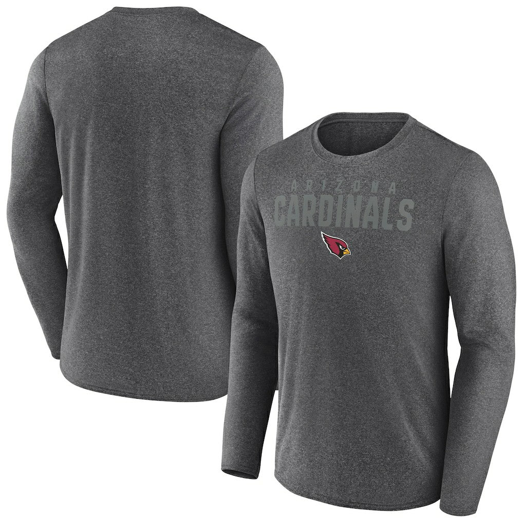 Arizona Cardinals Blackout Long Sleeve T-Shirt Heather Charcoal | Fanatics