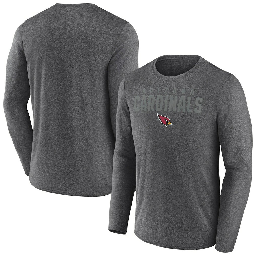 Arizona Cardinals Blackout Long Sleeve T-Shirt Heather Charcoal | Fanatics