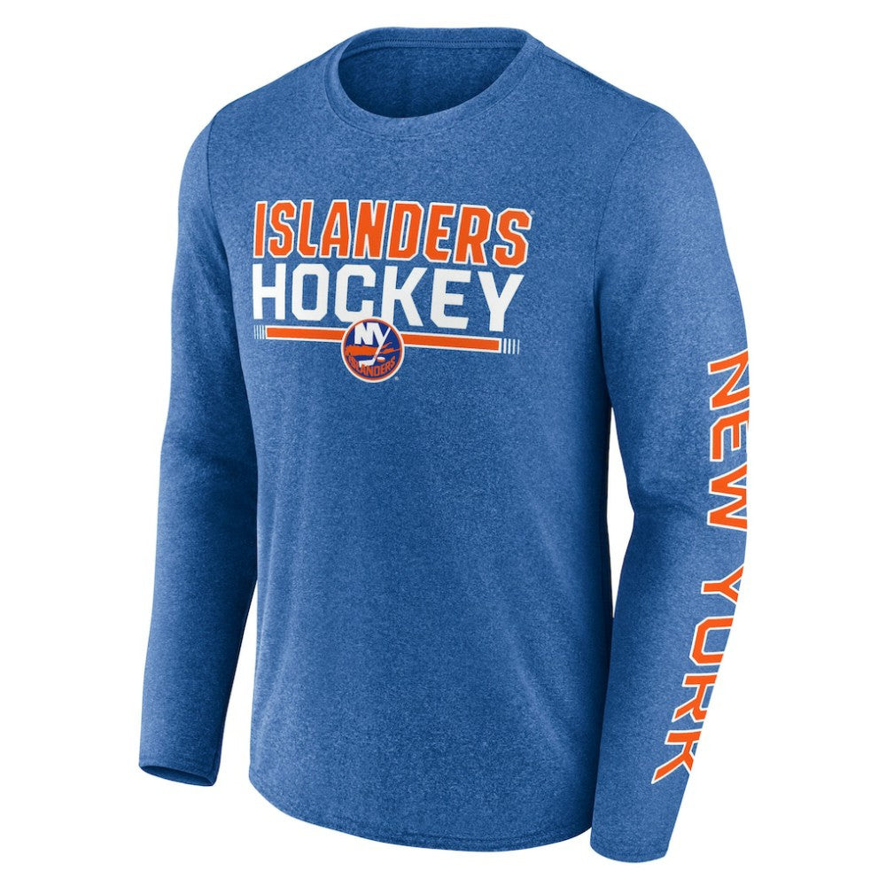 New York Islanders Fanatics Sweep Iconic Synthetic Long Sleeve T-Shirt - Heather Royal - NHL