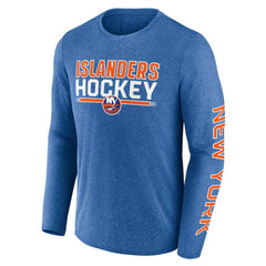 New York Islanders Fanatics Sweep Iconic Synthetic Long Sleeve T-Shirt - Heather Royal - NHL