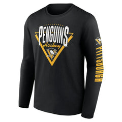 Pittsburgh Penguins Fanatics Headline Long Sleeve T-Shirt - Black - NHL