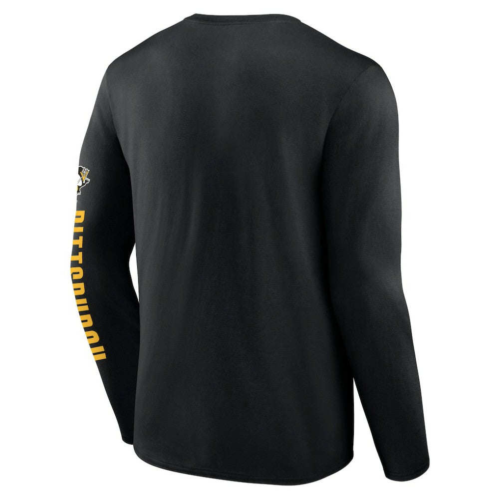 Pittsburgh Penguins Fanatics Headline Long Sleeve T-Shirt - Black - NHL