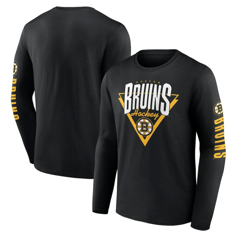 Boston Bruins Fanatics Headline Long Sleeve T-Shirt - Black - NHL