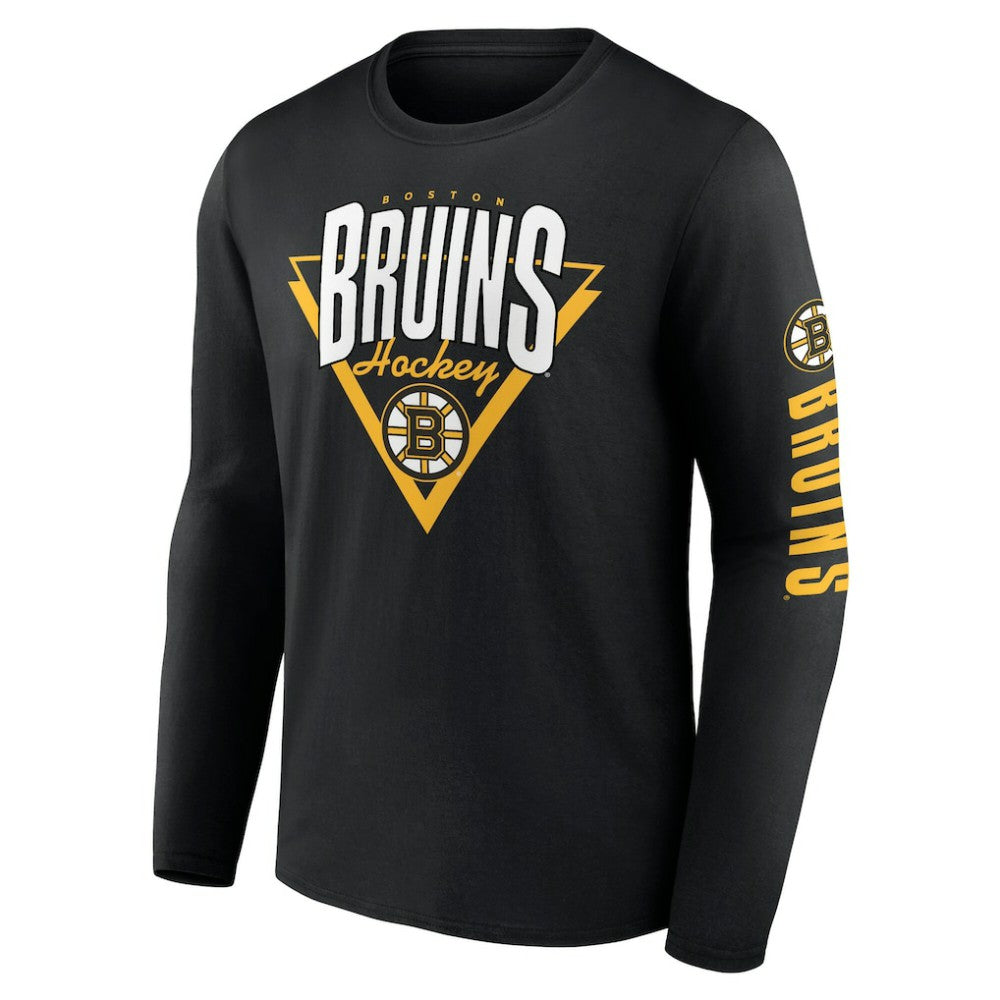 Boston Bruins Fanatics Headline Long Sleeve T-Shirt - Black - NHL
