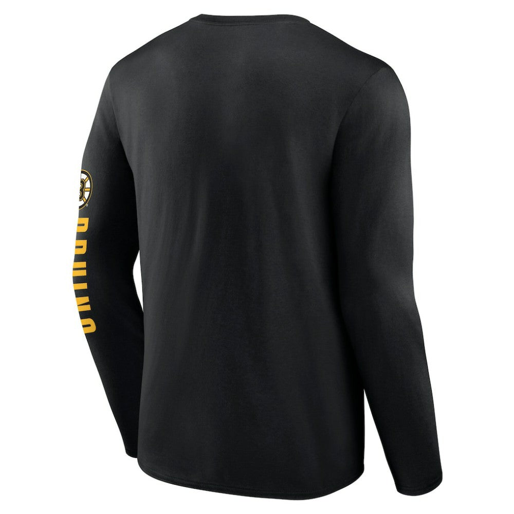 Boston Bruins Fanatics Headline Long Sleeve T-Shirt - Black - NHL