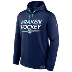Seattle Kraken Fanatics Authentic Pro Fleece Pullover Hoodie - Deep Sea Blue - NHL
