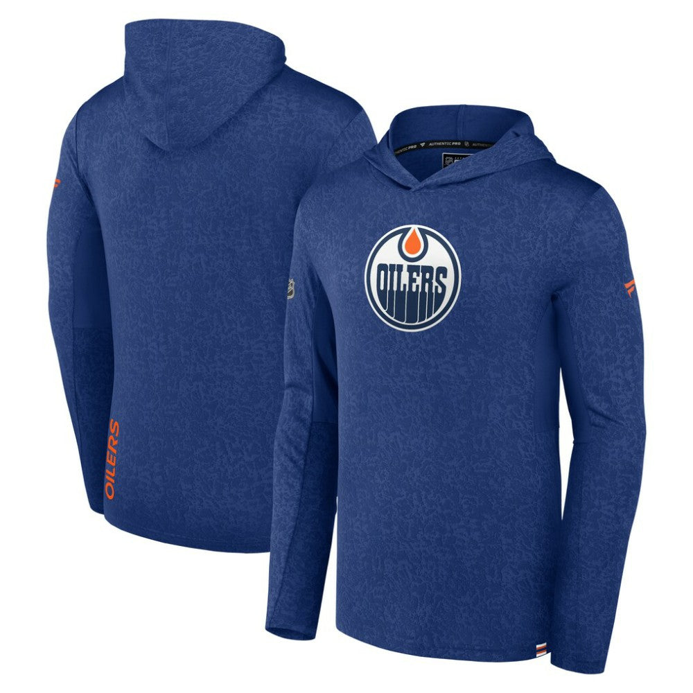 Edmonton Oilers Fanatics Authentic Pro Lightweight Pullover Hoodie - Royal - NHL