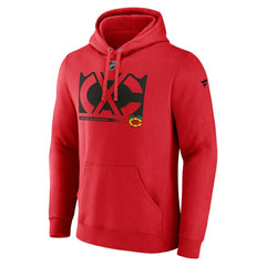 Chicago Blackhawks Fanatics Fleece Pullover Hoodie - Red - NHL