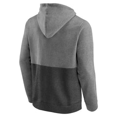 Los Angeles Kings Fanatics Block Party Signature Pullover Hoodie - Heather Gray/Heather Charcoal - NHL