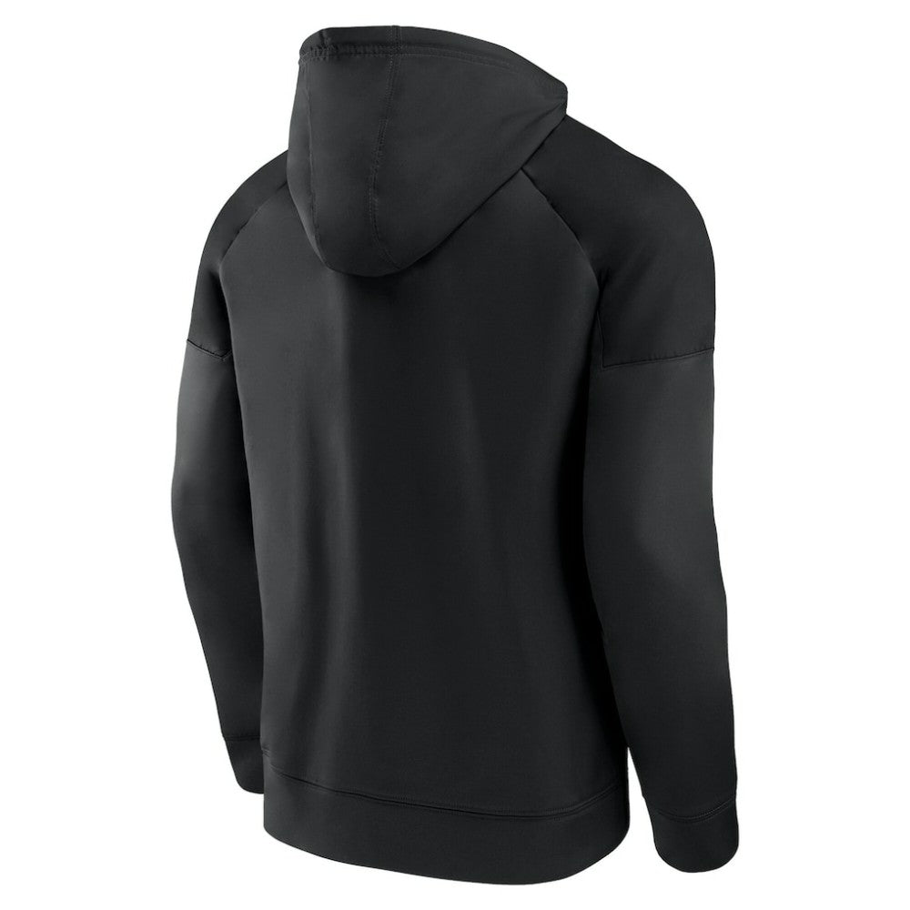 Seattle Kraken Fanatics Black Ice Defender Raglan Pullover Hoodie - NHL