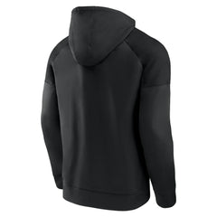 Seattle Kraken Fanatics Black Ice Defender Raglan Pullover Hoodie - NHL