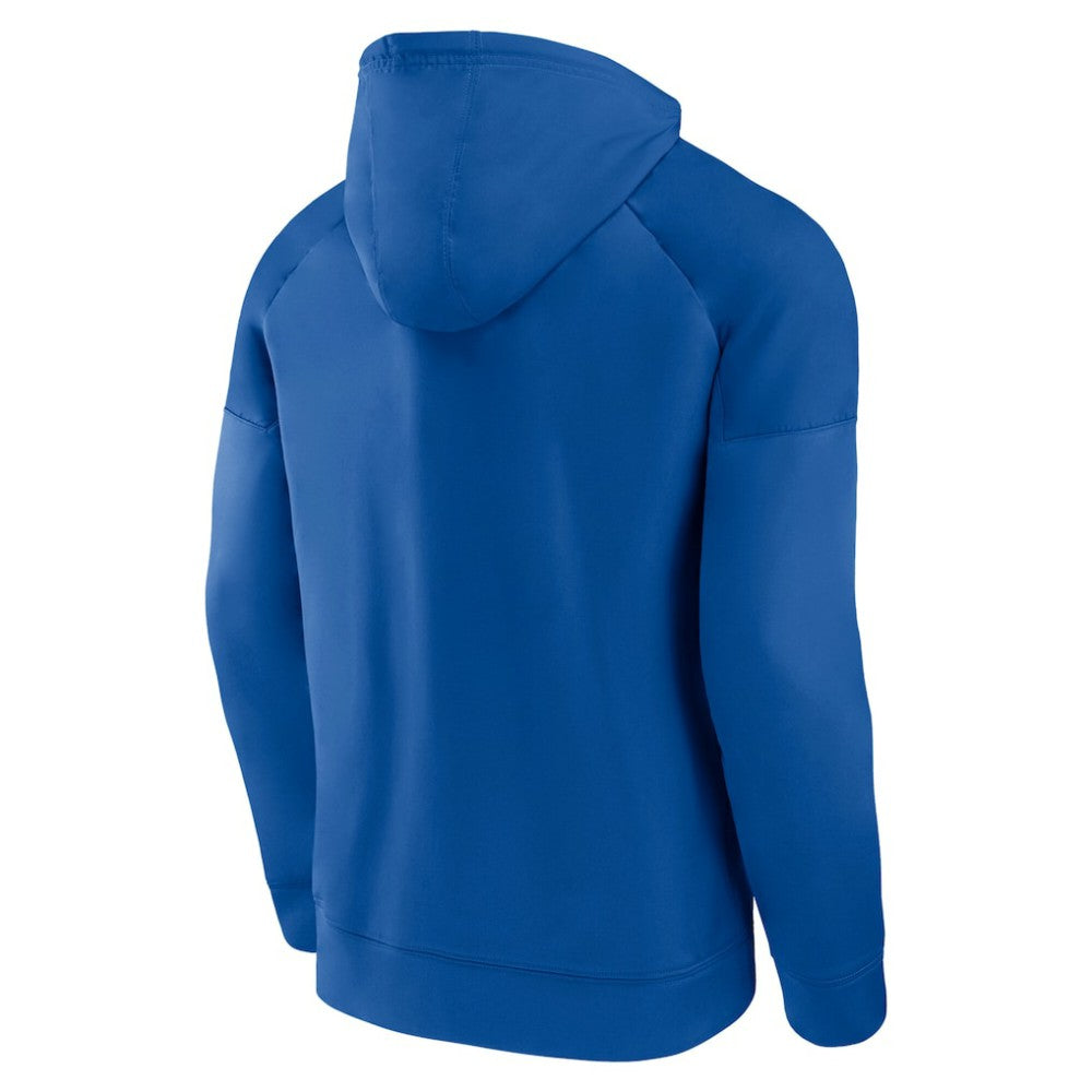 St. Louis Blues Fanatics Iconic Defender Raglan Pullover Hoodie - Royal - NHL