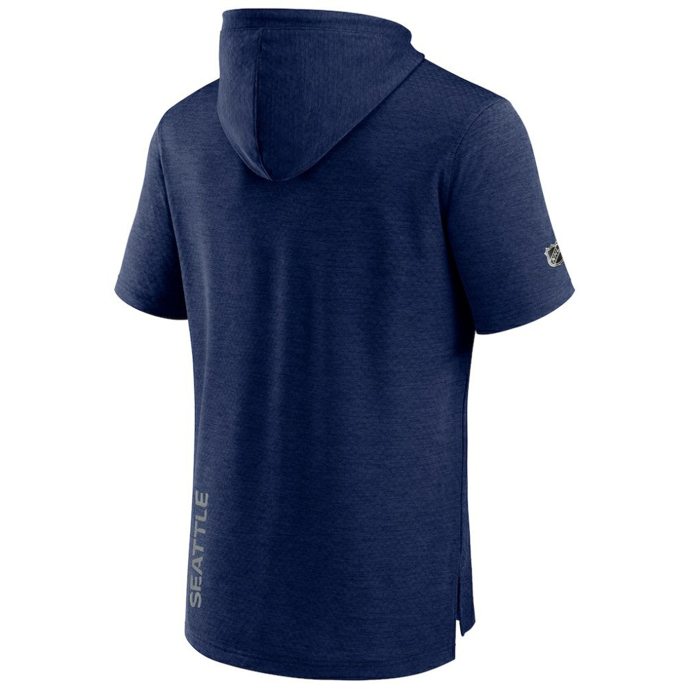Seattle Kraken Fanatics Authentic Pro Pullover Hoodie - Heather Deep Sea Blue - NHL