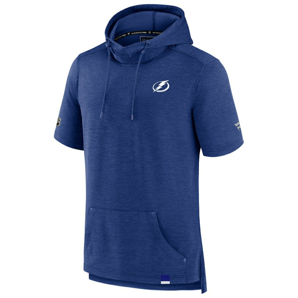 Tampa Bay Lightning Fanatics Authentic Pro Pullover Hoodie - Heather Blue - NHL