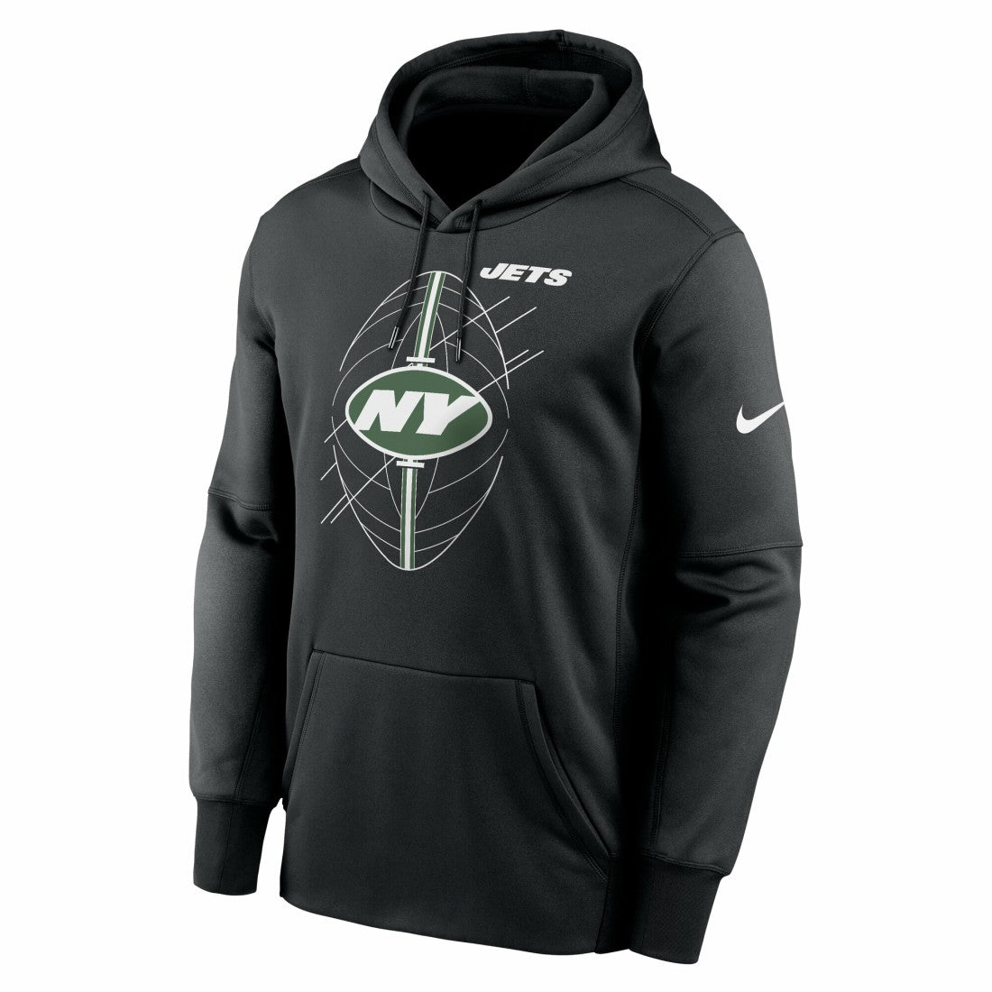 New York Jets Performance Fleece Pullover Hoodie Black | Nike for Sale