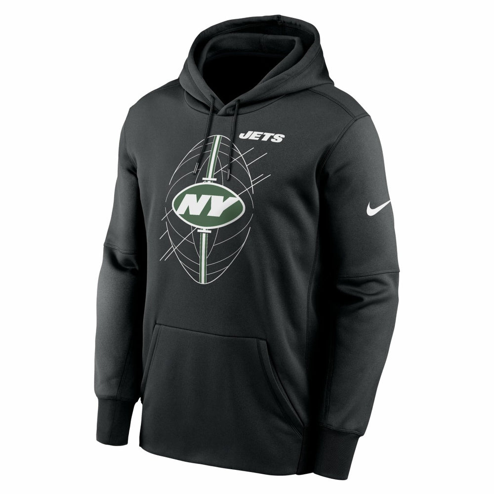 New York Jets Performance Fleece Pullover Hoodie Black | Nike for Sale