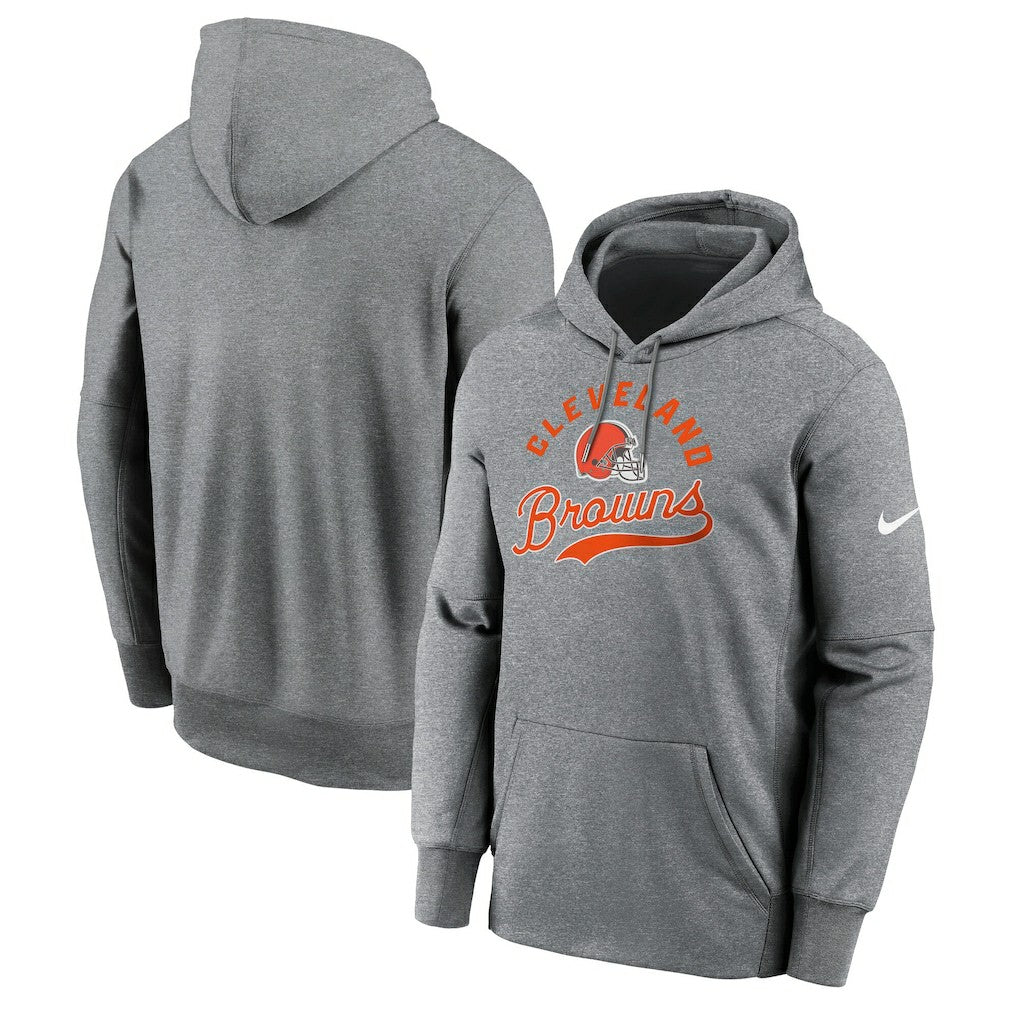 Cleveland Browns Performance Fleece Pullover Hoodie Heather Gray | Nike for Sale