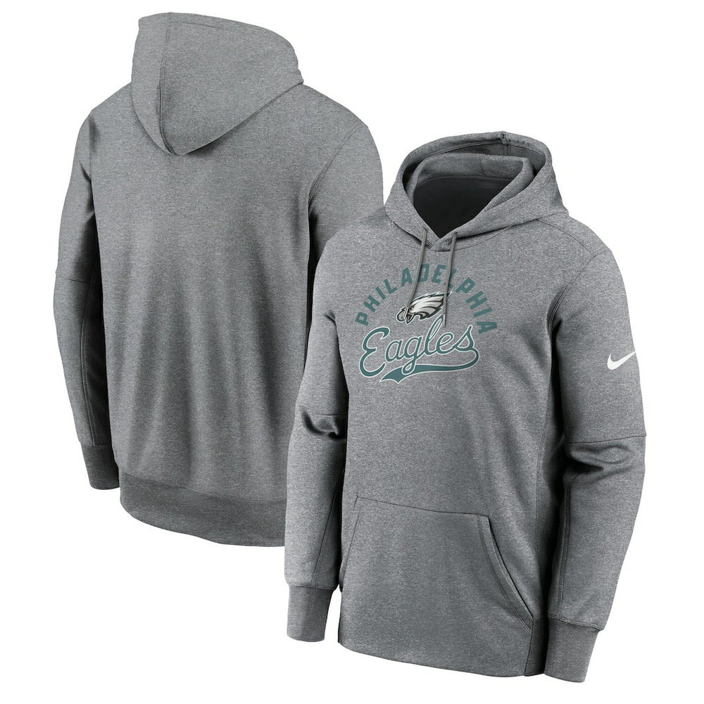 Philadelphia Eagles Performance Fleece Pullover Hoodie Heather Gray | Nike for Sale