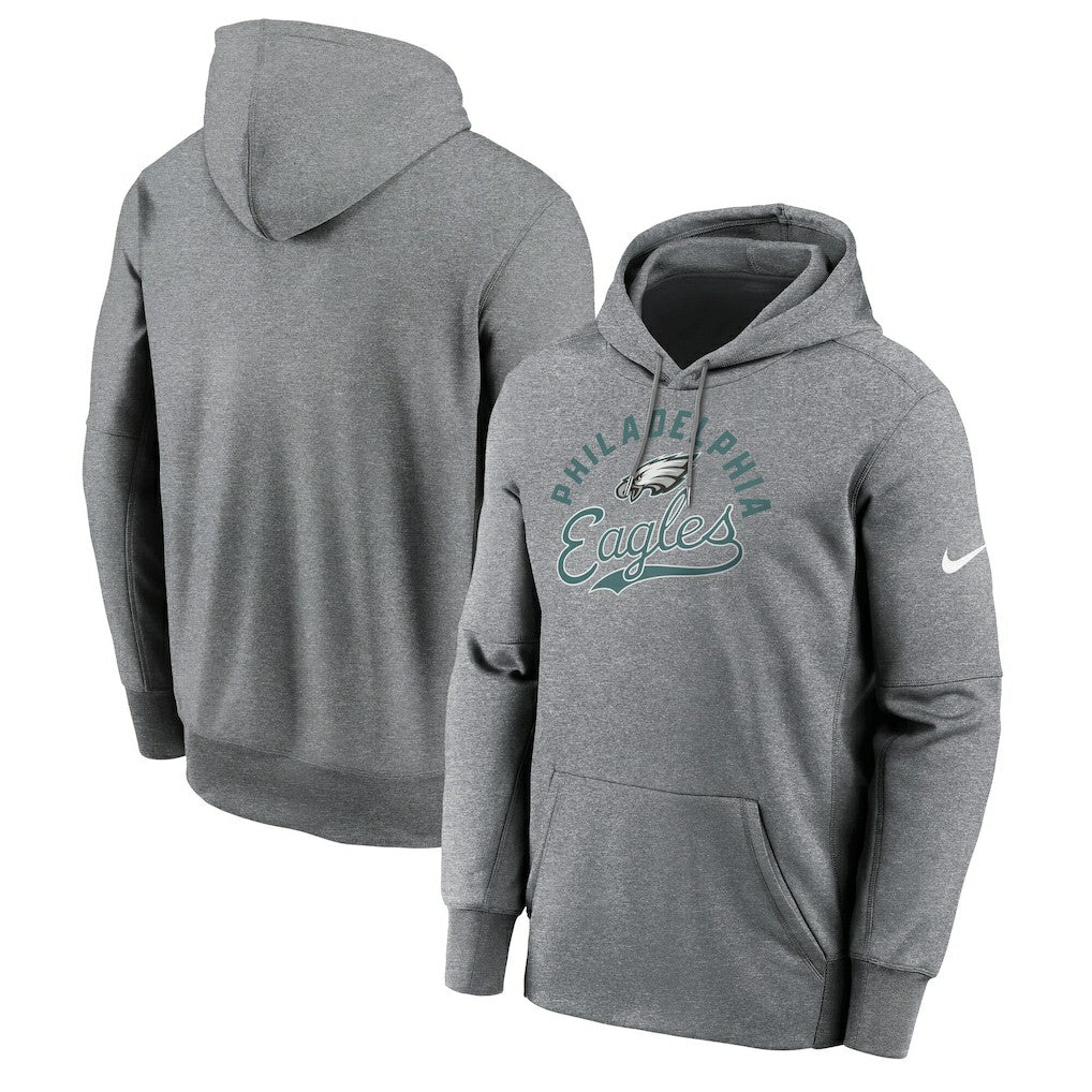 Philadelphia Eagles Performance Fleece Pullover Hoodie Heather Gray | Nike for Sale