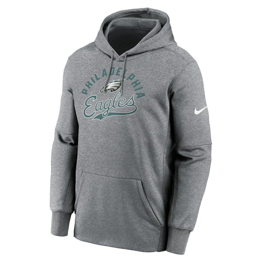 Philadelphia Eagles Performance Fleece Pullover Hoodie Heather Gray | Nike for Sale