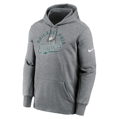 Philadelphia Eagles Performance Fleece Pullover Hoodie Heather Gray | Nike for Sale