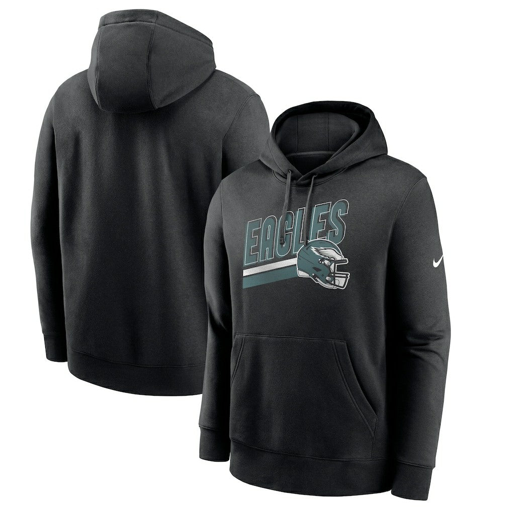 Philadelphia Eagles Club Fleece Pullover Hoodie Black | Nike for Sale