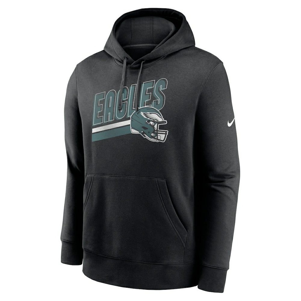 Philadelphia Eagles Club Fleece Pullover Hoodie Black | Nike for Sale