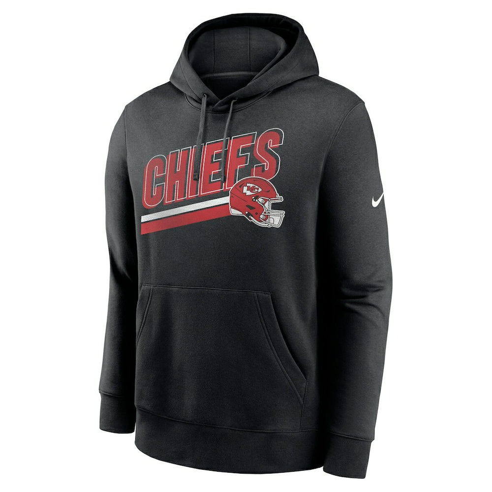 Kansas City Chiefs Club Fleece Pullover Hoodie Black | Nike for Sale