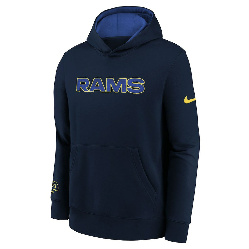 Los Angeles Rams Youth 2025 Rivalries Collection Club Hoodie Midnight Blue | Nike for Sale