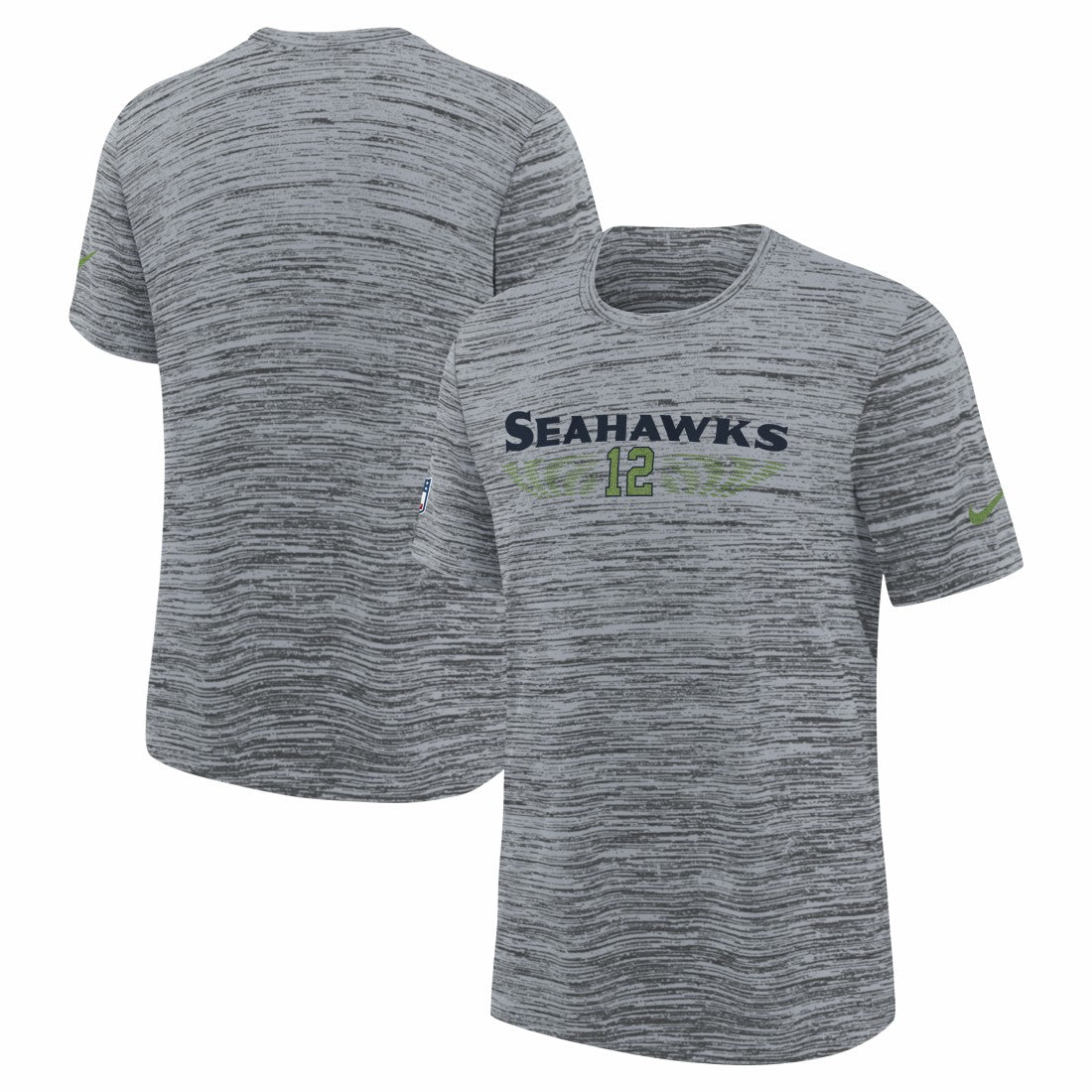 Seattle Seahawks Youth 2025 Rivalries Collection Sideline Velocity Dri-FIT T-Shirt Wolf Gray | Nike for Sale
