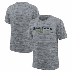 Seattle Seahawks Youth 2025 Rivalries Collection Sideline Velocity Dri-FIT T-Shirt Wolf Gray | Nike for Sale
