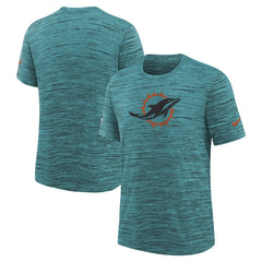 Miami Dolphins Youth 2025 Rivalries Collection Sideline Velocity Dri-FIT T-Shirt Turbo Green | Nike for Sale