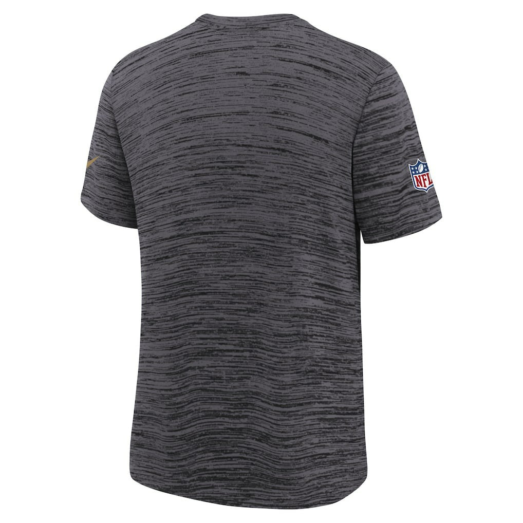 San Francisco 49ers Youth 2025 Rivalries Collection Sideline Velocity Dri-FIT T-Shirt Heather Black | Nike for Sale
