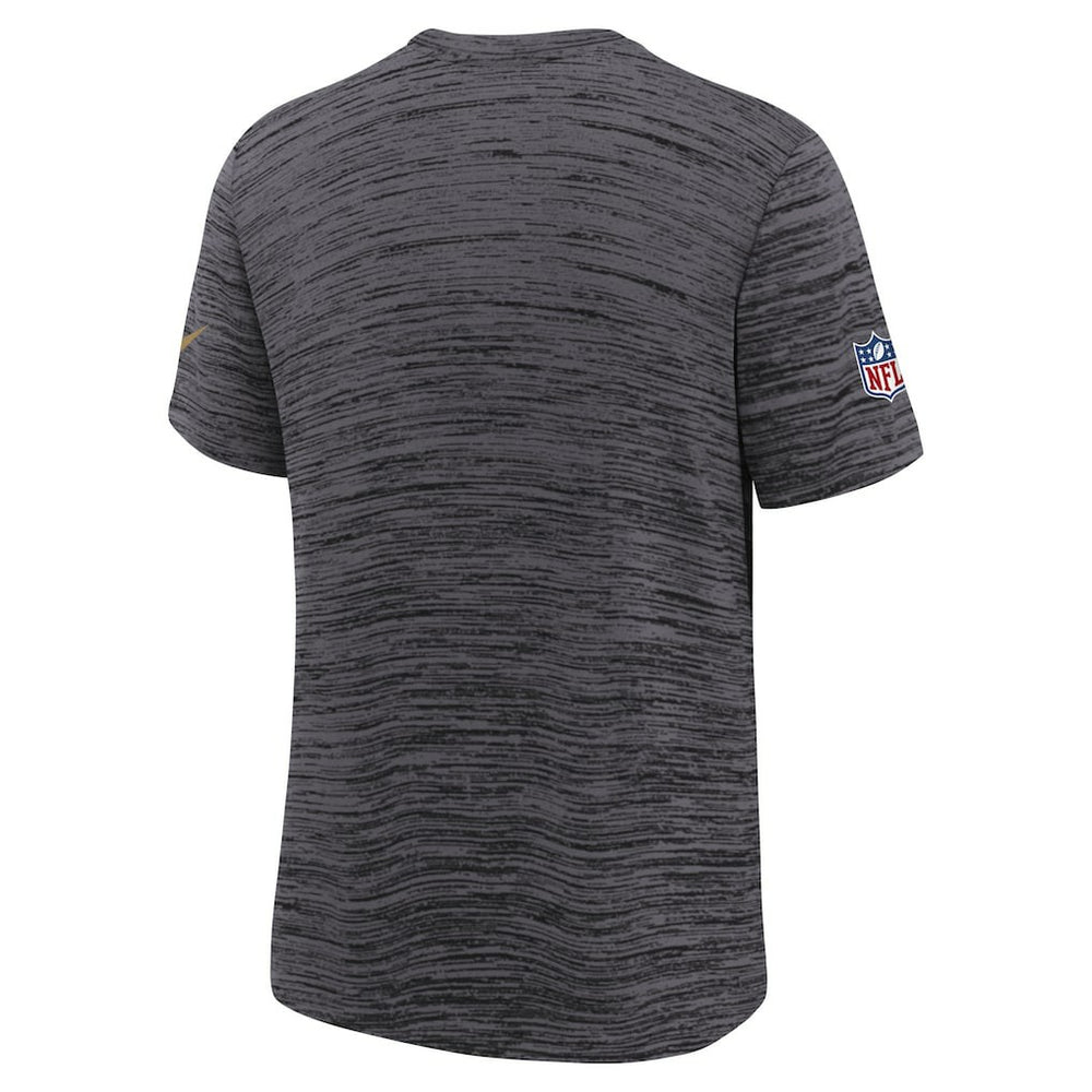 San Francisco 49ers Youth 2025 Rivalries Collection Sideline Velocity Dri-FIT T-Shirt Heather Black | Nike for Sale