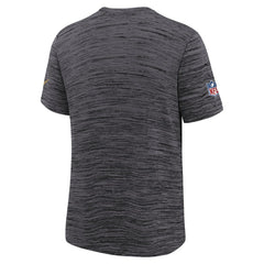 San Francisco 49ers Youth 2025 Rivalries Collection Sideline Velocity Dri-FIT T-Shirt Heather Black | Nike for Sale
