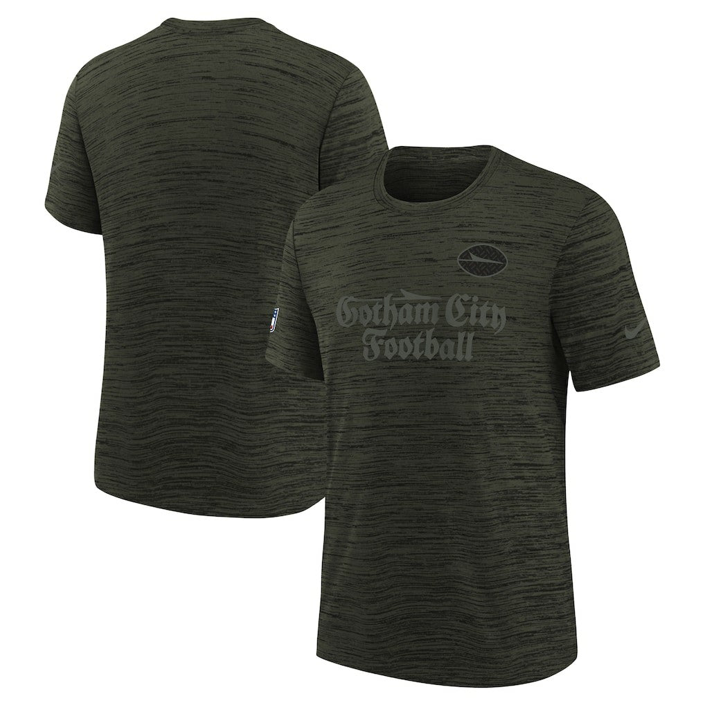 New York Jets Youth 2025 Rivalries Collection Sideline Velocity Dri-FIT T-Shirt Gotham Green | Nike for Sale