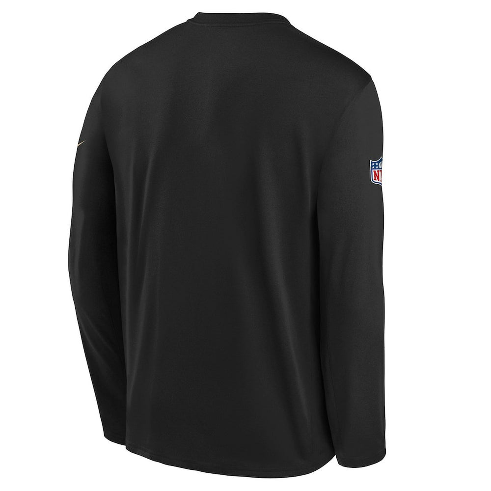 San Francisco 49ers Youth 2025 Rivalries Collection Sideline Legend Dri-FIT Long Sleeve T-Shirt Black | Nike for Sale