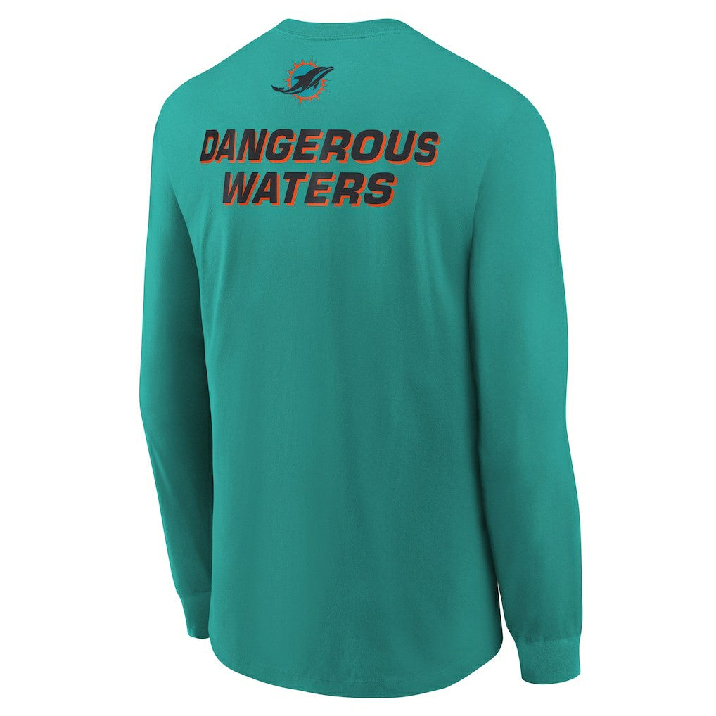 Miami Dolphins Youth 2025 Rivalries Collection Long Sleeve T-Shirt Turbo Green | Nike for Sale