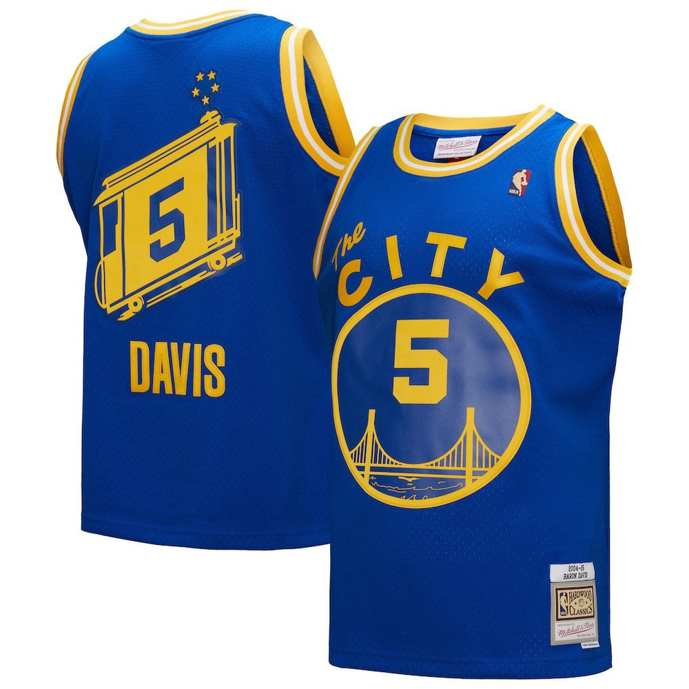 Baron Davis Golden State Warriors Hardwood Classics 2004/05 Swingman Jersey Royal - NBA