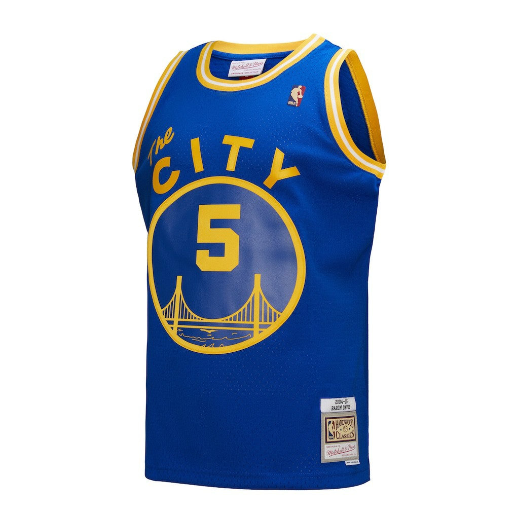 Baron Davis Golden State Warriors Hardwood Classics 2004/05 Swingman Jersey Royal - NBA